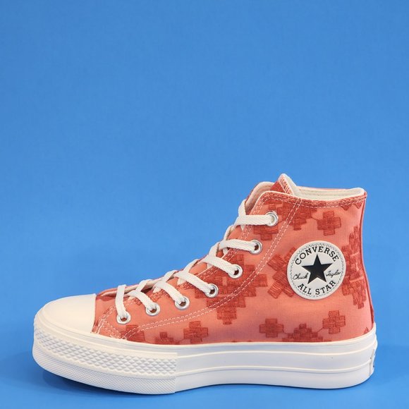 Converse CTAS Hi Lift Tonal Embroidery Women's Platform Sneakers A02233C NWT - Picture 3 of 6